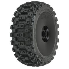 1/8 Badlands MX M2 Front/Rear Buggy Tires Mounted 17mm Black