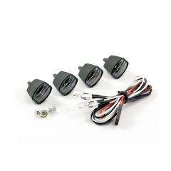 FASTRAX LIGHT SET W/LED - LENSES WIRE CONNECTOR 4PC - RECTANGLE