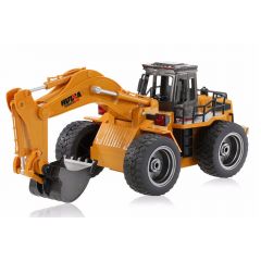 HUINA 2.4G 6CH RC EXCAVATOR W/DIE CAST BUCKET - Ready to Dig