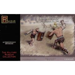 Plastic Kit Pegasus Hobbies 1:32 Scale Gladiators (1st Century AD) PKPG3201