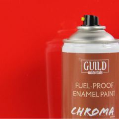 Gloss Enamel Fuel-Proof Paint Chroma Red (400ml Aerosol)