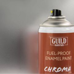 Gloss Enamel Fuel-Proof Paint Chroma Silver (400ml Aerosol) (FL6407)