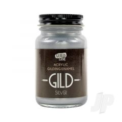 GILD Acrylic Gilding Enamel Paint Silver (60ml Jar)