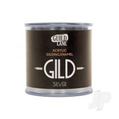 GILD Acrylic Gilding Enamel Paint Silver (125ml Tin)