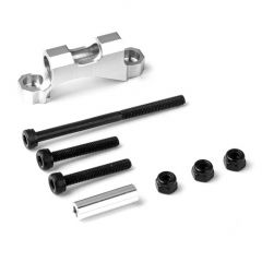 GMADE REAR UPPER LINK MOUNT (SILVER) FOR GS01 AXLE