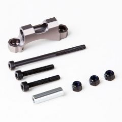 GMADE REAR UPPER LINK MOUNT (TITANIUM GREY) FOR GS01 AXLE