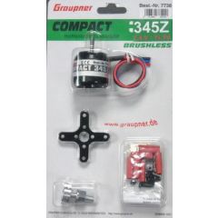 Graupner Compact 345Z 1500KV Brushless Motor set