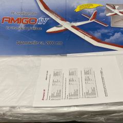 Graupner Amigo IV Model Plane Kit - NEW KIT WITH DAMAGED BALSA PARTS
