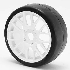 SWEEP 1/8TH GT R2 PRO COMPOUNDSLICK GLUED 55DEG/WHITE WHEEL