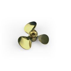 Brass Propeller (Classic) 3 Blade 30mm M4 LH