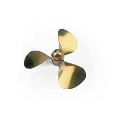 Brass Propeller (Classic) 3 Blade 40mm M4 RH