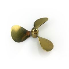 Brass Propeller (Classic) 3 Blade 60mm M4 LH