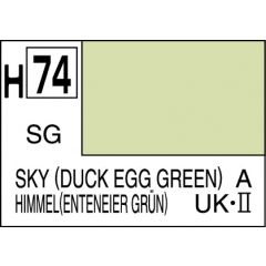 Mr Hobby Aqueous H074 Sky (Duck Egg Green) Semi-Gloss