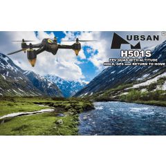 HUBSAN 501S X4 AIR BLACK FPV DRONE W/GPS 1080P 1KEY FOLLOW ME & HEADLESS