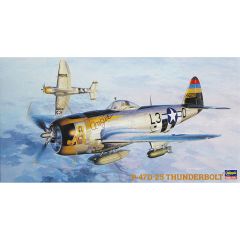 Hasegawa plastic model kit of the P-47D Thunderbolt.- 1:43 scale