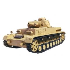1:16 Dak PZKPFW.IV AUSF. F-1 with Infrared Battle System (2.4GHz + Shooter + Smoke + Sound + Metal Gearbox)
