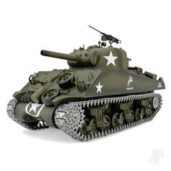HengLong 1:16 U.S. Medium Tank M4A3 Sherman with Infrared Battle System (2.4GHz + Shooter + Smoke + Sound + Metal Gearbox + Metal Tracks) HLG3898-1P