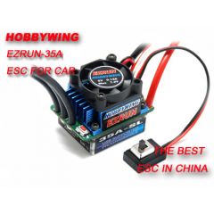 HobbyWing eZRun-35A Brushless ESC for 1/10 Car (Version 1.1) w/ Reverse programming - BAGGED
