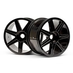 HPI SPARES 7 SPOKE BLACK CHROME TROPHY TRUGGY WHEEL (HPI9)