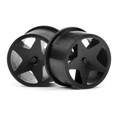 HPI SPARES Q32 SUPER STAR WHEEL SET F/R (BLK/18X10/18X14/4PCS) (HPI7)