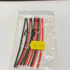 Heat Shrink Red/Black 1.5mm (5 of each colour per packet)