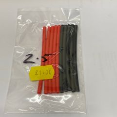 Heat Shrink Red/Black 2.5mm (5 of each colour per packet)