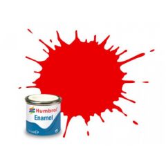 Humbrol 50ml Gloss Bright Red enamel paint # 19