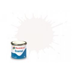 Humbrol 50ml Gloss White enamel paint # 22