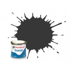 Humbrol 50ml Matt Black enamel paint # 33