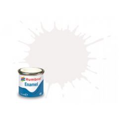 Humbrol 50ml Matt White enamel paint # 34