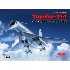 ICM 1/144 Tupolev-144  Soviet Supersonic Passenger Aircraft 14401