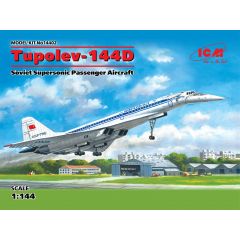 Copy of ICM 1/144 Tupolev-144D  Soviet Supersonic Passenger Aircraft 14402