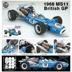 Ebbro/Tamiya  1/12 MATRA MS11 BRITISH GP 1968 Plastic kit