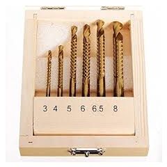 SIX PIECE SAW DRILL BIT SET