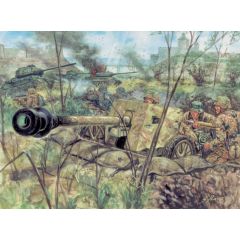 1/72 WWII GERMAN PAK40 AT GUNW/CREW (1/72 FIGURES)