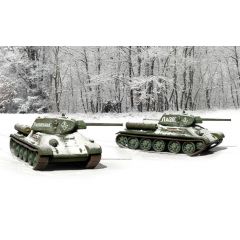 T34/76 M42(2 FAST ASSEMBLY MODELS) (1/72 FIGURES)