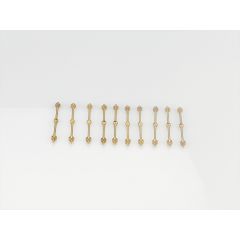 1 Hole Capping Rail Stanchion Brass 32mm