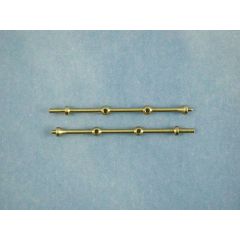 2 Hole Capping Stanchion Brass 30mm (pk10)