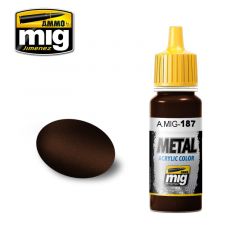 Ammo Mig Jimenez Metal Acrylic 17ml Paint  JET EXHAUST BURNT IRON