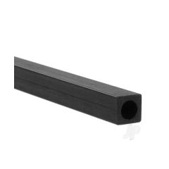 Approx 1.5ft x 1mm x 6mm Carbon Fibre Square Round Tube with 4.8mm Centre Hole