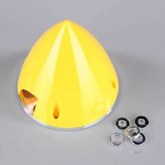 89mm Yellow Spinner (with Aluminium Back Plate)