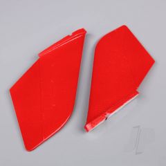 Vertical Fin Set Red (Painted with decal) (F-38)
