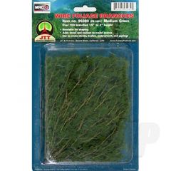 JTT 95519 Medium Green Foliage Branches 1.5 Inch to 3 Inch (60 per pack)