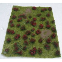 JTT 95604 Flowering Meadow Red 5 Inch x 7 Inch Sheet