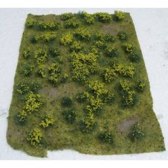 JTT 95605 Flowering Meadow Yellow 5 Inch x 7 Inch Sheet