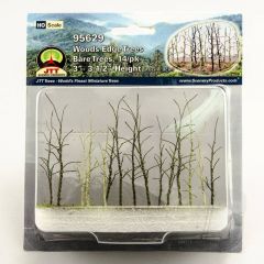 JTT 95629 Woods Edge Trees Bare Green HO-Scale (14 per pack) - Box damaged