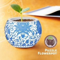 Pintoo 3D Puzzle Flower Pot - Oriental Floral K1007