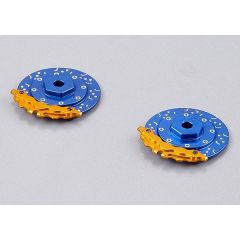 KILLERBODY CALIPER BRAKE DISC 1/10 CNC BLUE/GOLD (2PC)