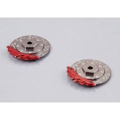 KILLERBODY CALIPER BRAKE DISC 1/10 CNC GREY/RED (2PC)