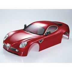 KILLERBODY ALFA ROMEO 8C 1/7 F INISHED BODY DARK METALLIC RED